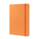 Notitieboek R-PETPU A5 oranje - Hidalgo Notitieboek R-PET/PU A5, oranje
