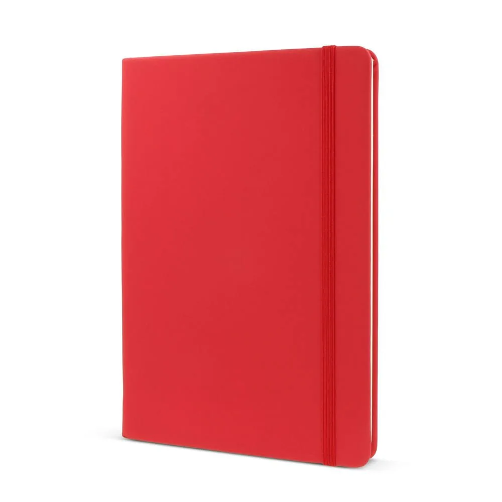 Notitieboek R-PETPU A5 rood - Hidalgo Notitieboek R-PET/PU A5, rood