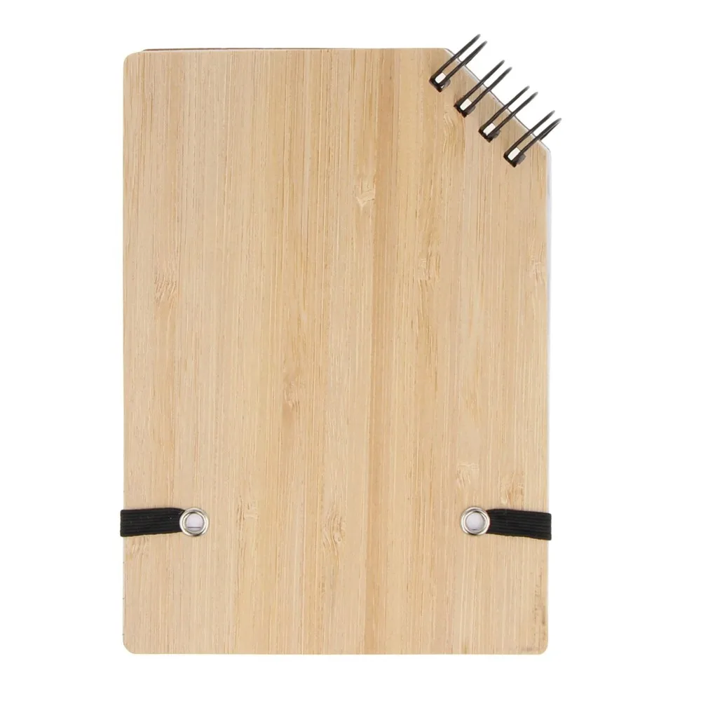 Notitieboek bamboe hoekgebonden A6 productfoto 2 - Hidalgo Notitieboek bamboe hoekgebonden A6 — productfoto 2