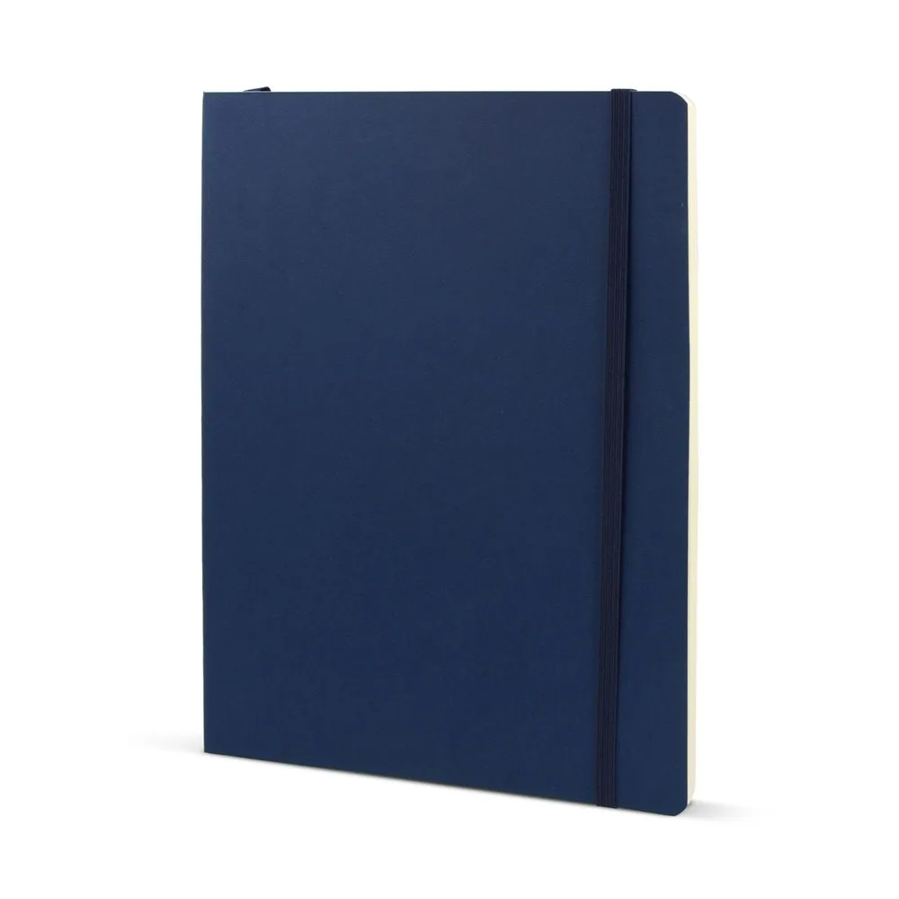 Notitieboek zachte kaft Maxi donkerblauw - Hidalgo Notitieboek zachte kaft Maxi, donkerblauw