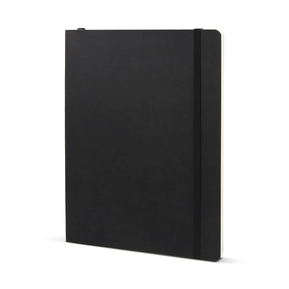 Notitieboek zachte kaft Maxi zwart - Hidalgo Notitieboek zachte kaft Maxi, zwart