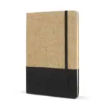 Notitieboek jute R-PET, zwart