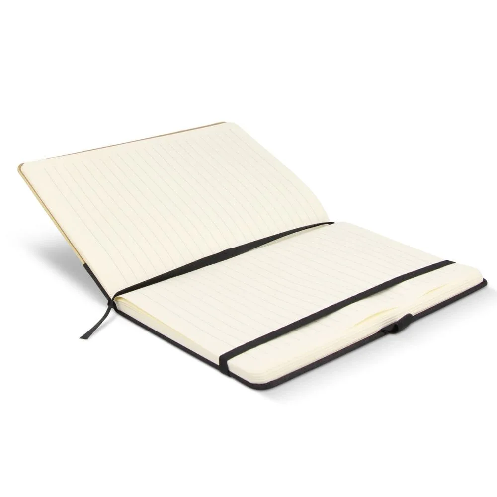 Notitieboek bamboe R-PET A5 productfoto 7 - Hidalgo Notitieboek bamboe & R-PET A5 — productfoto 7