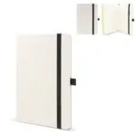 Notitieboek van gerecycled katoen R-PET A5 - Hidalgo Notitieboek van gerecycled katoen & R-PET A5