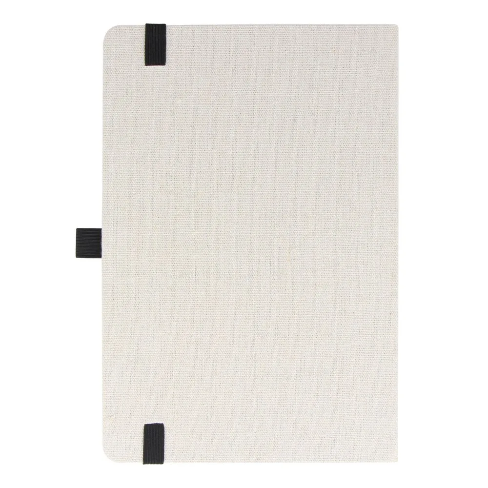 Notitieboek van gerecycled katoen R-PET A5 productfoto 5 - Hidalgo Notitieboek van gerecycled katoen & R-PET A5 — productfoto 5