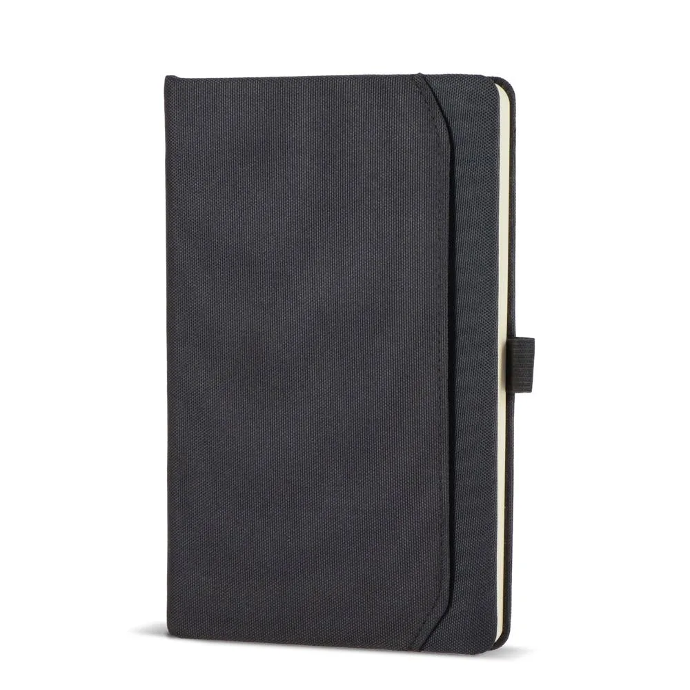 Notitieboek met vak Ashira A5 zwart - Hidalgo Notitieboek met vak Ashira A5, zwart