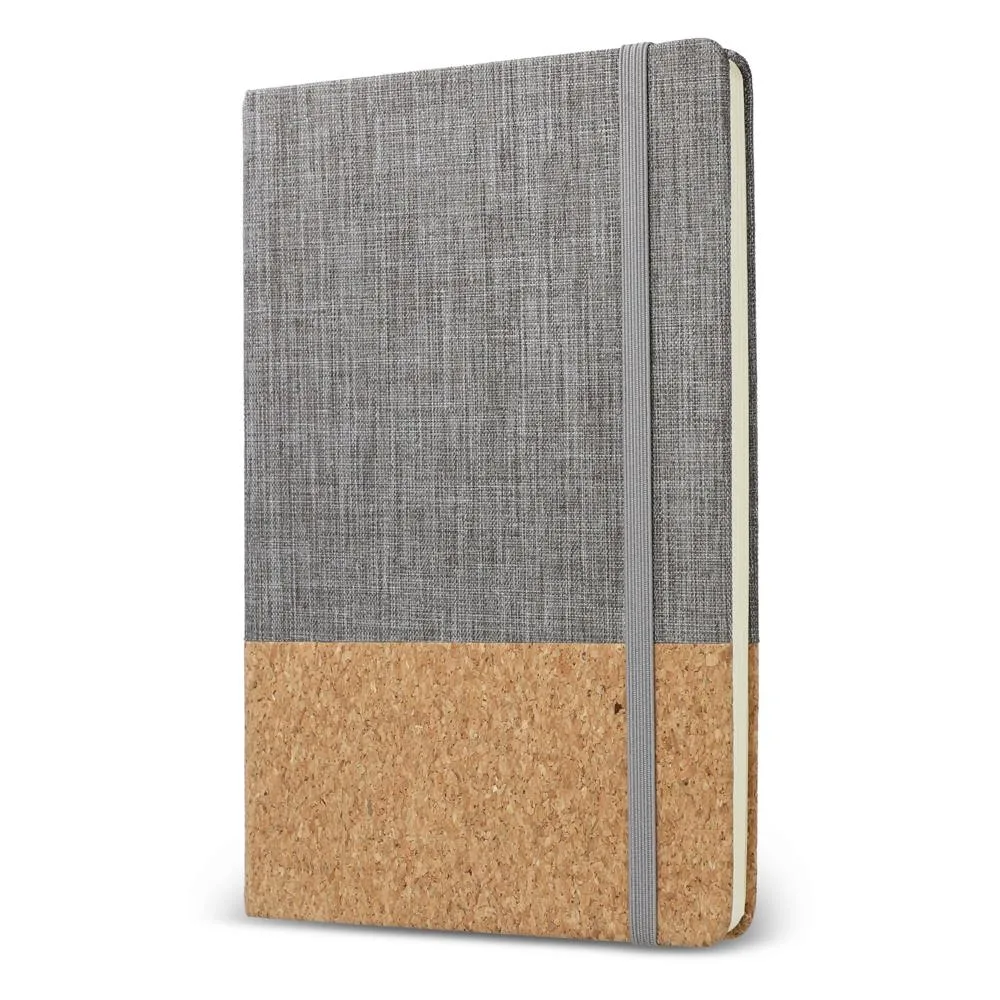 Notitieboek R-PET kurk A5 productfoto 8 - Hidalgo Notitieboek R-PET & kurk A5 — productfoto 8