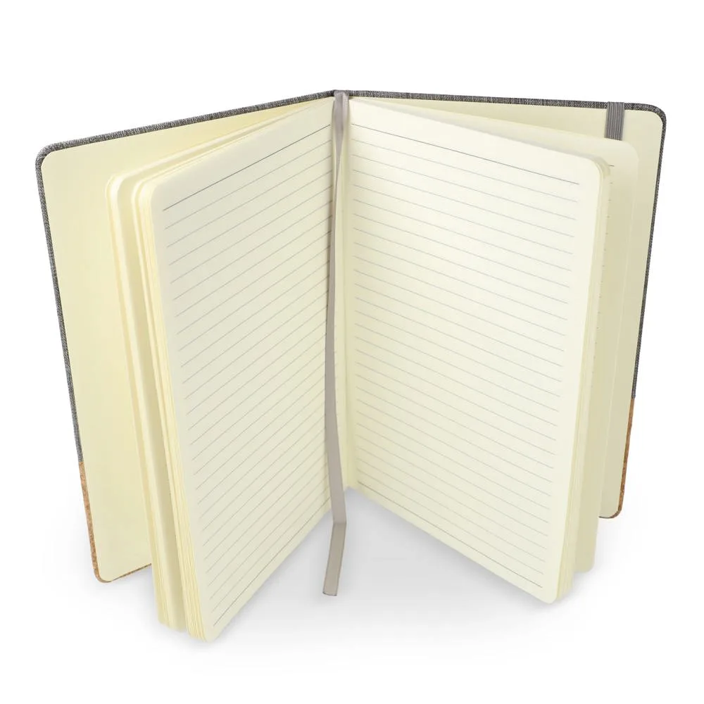 Notitieboek R-PET kurk A5 productfoto 9 - Hidalgo Notitieboek R-PET & kurk A5 — productfoto 9