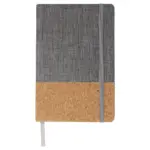 Notitieboek R-PET & kurk A5, grijs