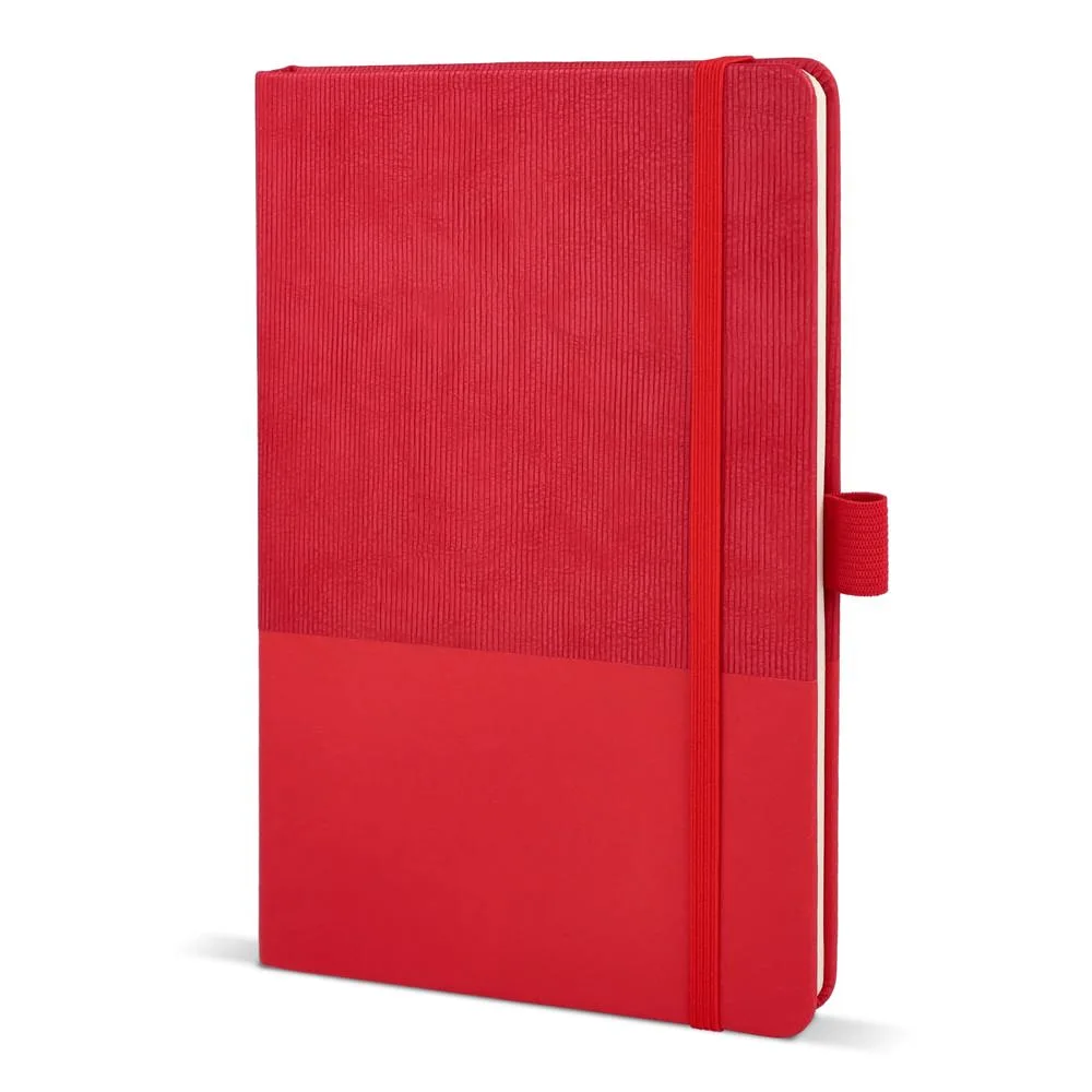 Notitieboek Thermo-leder A5 rood - Hidalgo Notitieboek Thermo-leder A5, rood