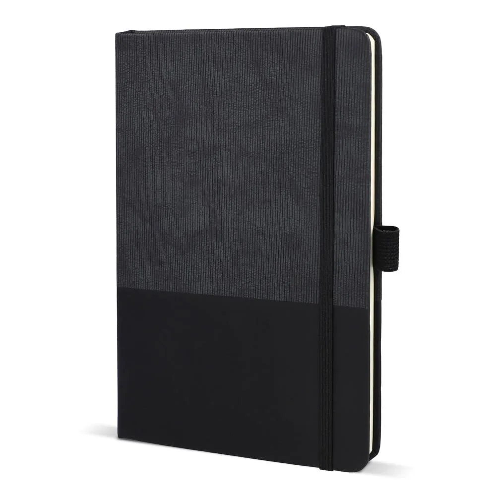 Notitieboek Thermo-leder A5 zwart - Hidalgo Notitieboek Thermo-leder A5, zwart