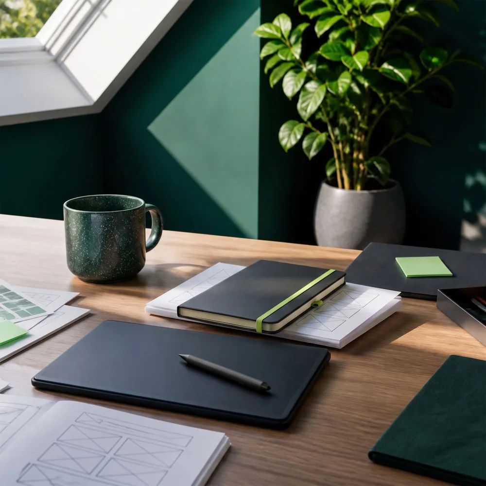 Custom Notebook Iroko Hardcover Laser Engraved Pen Loop A5 — product photo 10