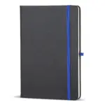 Notitieboek Iroko hardcover laser A5 zwart blauw - Hidalgo Notitieboek Iroko hardcover laser A5, zwart / blauw