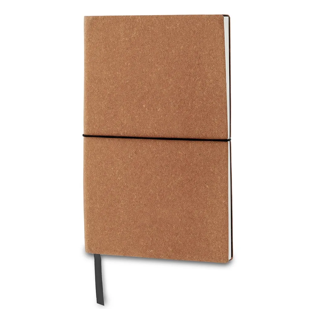 Notitieboek recycled leer A5 licht bruin - Hidalgo Notitieboek recycled leer A5, licht bruin