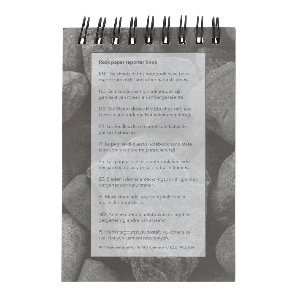 Rock paper reporterboek 85x135mm productfoto 4 - Hidalgo-werbeartikel Rock paper reporterboek 85x135mm — productfoto 4
