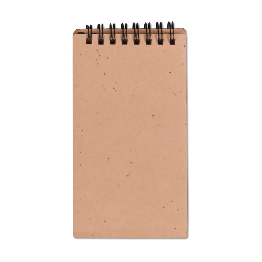 Zaadpapier notitieboekje en zelfklevende memoblaadjes licht bruin - Hidalgo Zaadpapier notitieboekje en zelfklevende memoblaadjes, licht bruin