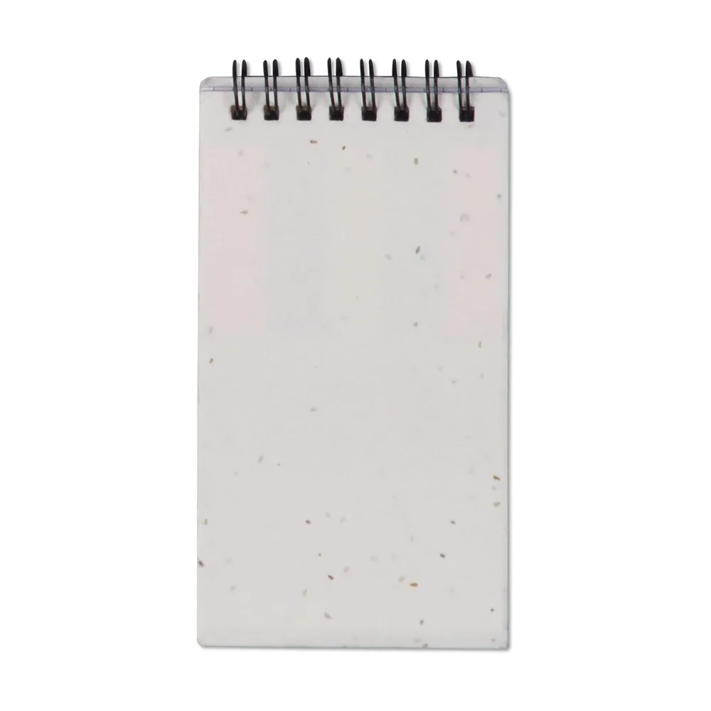 Zaadpapier notitieboekje en zelfklevende memoblaadjes wit - Hidalgo Zaadpapier notitieboekje en zelfklevende memoblaadjes, wit