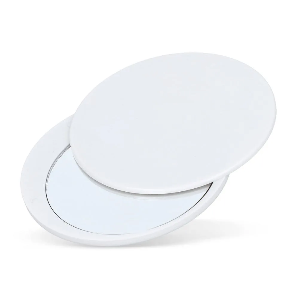 Schuifbare compacte spiegel Poise wit - Hidalgo-werbeartikel Schuifbare compacte spiegel Poise, wit