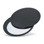 Schuifbare compacte spiegel Poise zwart - Hidalgo-werbeartikel Schuifbare compacte spiegel Poise, zwart