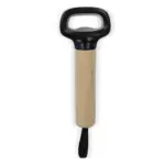 Flesopener met houten handvat en riem — productfoto 2