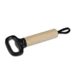 Flesopener met houten handvat en riem — productfoto 3