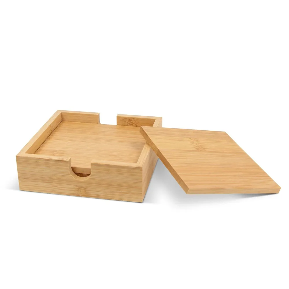Bamboe onderzetterset 4 stuks productfoto 3 - Hidalgo Bamboe onderzetterset (4 stuks) — productfoto 3