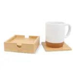 Bamboe onderzetterset 4 stuks productfoto 6 - Hidalgo Bamboe onderzetterset (4 stuks) — productfoto 6