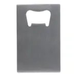 RVS flesopener in creditcardformaat, zilver