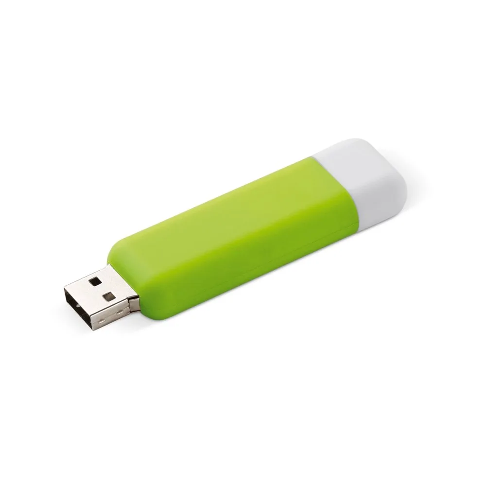 Modular USB stick 8GB lichtgroen wit - Hidalgo-werbeartikel Modular USB stick 8GB, lichtgroen / wit