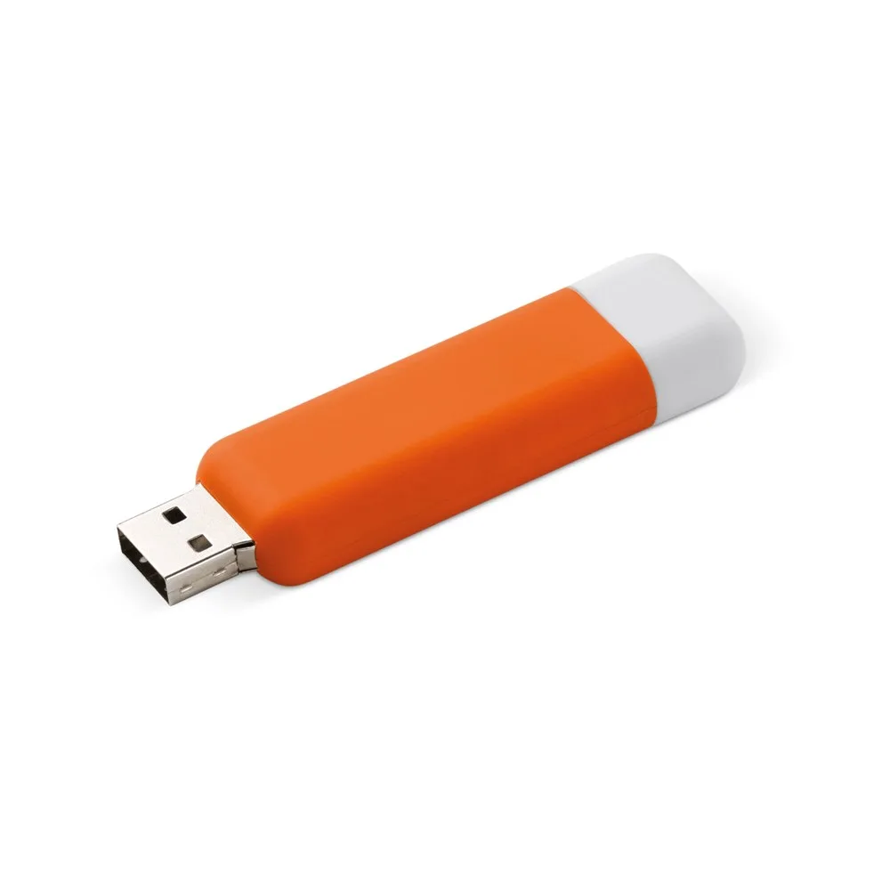 Modular USB stick 8GB oranje wit - Hidalgo-werbeartikel Modular USB stick 8GB, oranje / wit