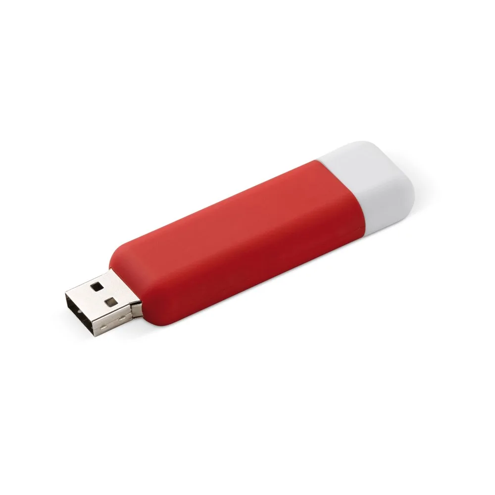 Modular USB stick 8GB roodwit - Hidalgo-werbeartikel Modular USB stick 8GB, rood/wit