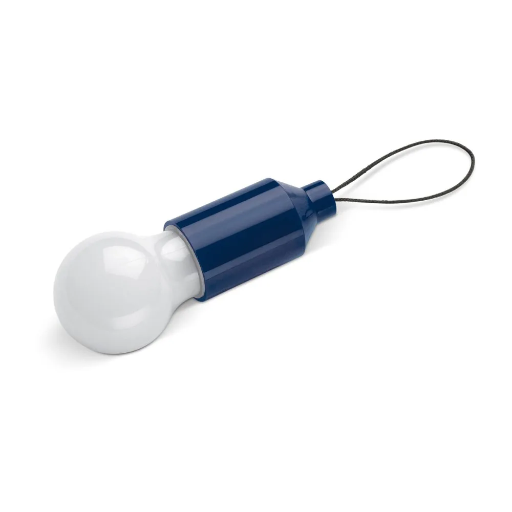 Sleutelhanger gloeilampje donkerblauw - Hidalgo-werbeartikel Sleutelhanger gloeilampje, donkerblauw