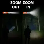 Oplaadbare 10 W LED-zaklamp met zoomfunctie 300 lm productfoto 2 - Hidalgo-werbeartikel Oplaadbare 10 W LED-zaklamp met zoomfunctie 300 lm — productfoto 2