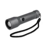 Oplaadbare IPX4-zaklamp van gerecycled aluminium, zilver