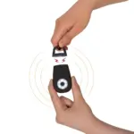 Persoonlijk alarm sleutelhanger gerecycled materiaal — productfoto 2
