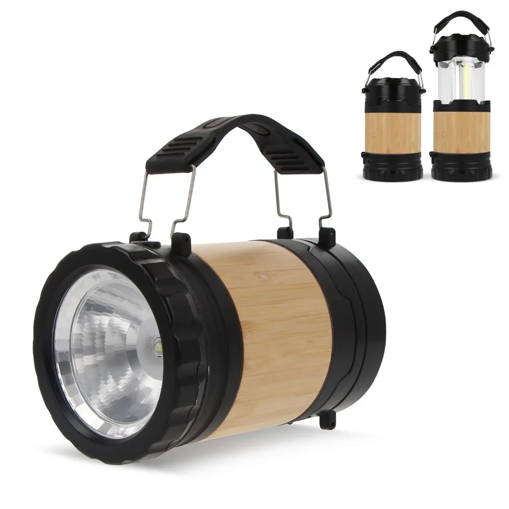 ABS & Bamboe Lamp & Zaklamp