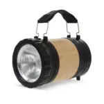 ABS & Bamboe Lamp & Zaklamp, zwart