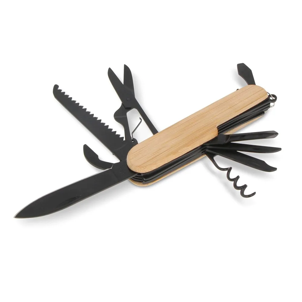 Multitool bamboe 9 functies productfoto 2 - Hidalgo-werbeartikel Multitool bamboe 9 functies — productfoto 2