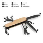 Multitool bamboe 9 functies productfoto 7 - Hidalgo-werbeartikel Multitool bamboe 9 functies — productfoto 7