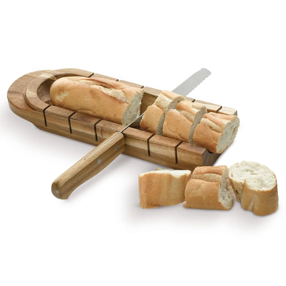 Stokbroodhouder met mes productfoto 3 - Hidalgo Stokbroodhouder met mes — productfoto 3