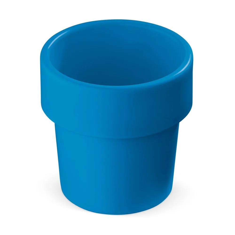Hot-but-cool beker met aardbeien zaadjes blauw - Hidalgo-werbeartikel Hot-but-cool beker met aardbeien zaadjes, blauw