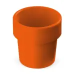 Hot-but-cool beker met aardbeien zaadjes oranje - Hidalgo-werbeartikel Hot-but-cool beker met aardbeien zaadjes, oranje