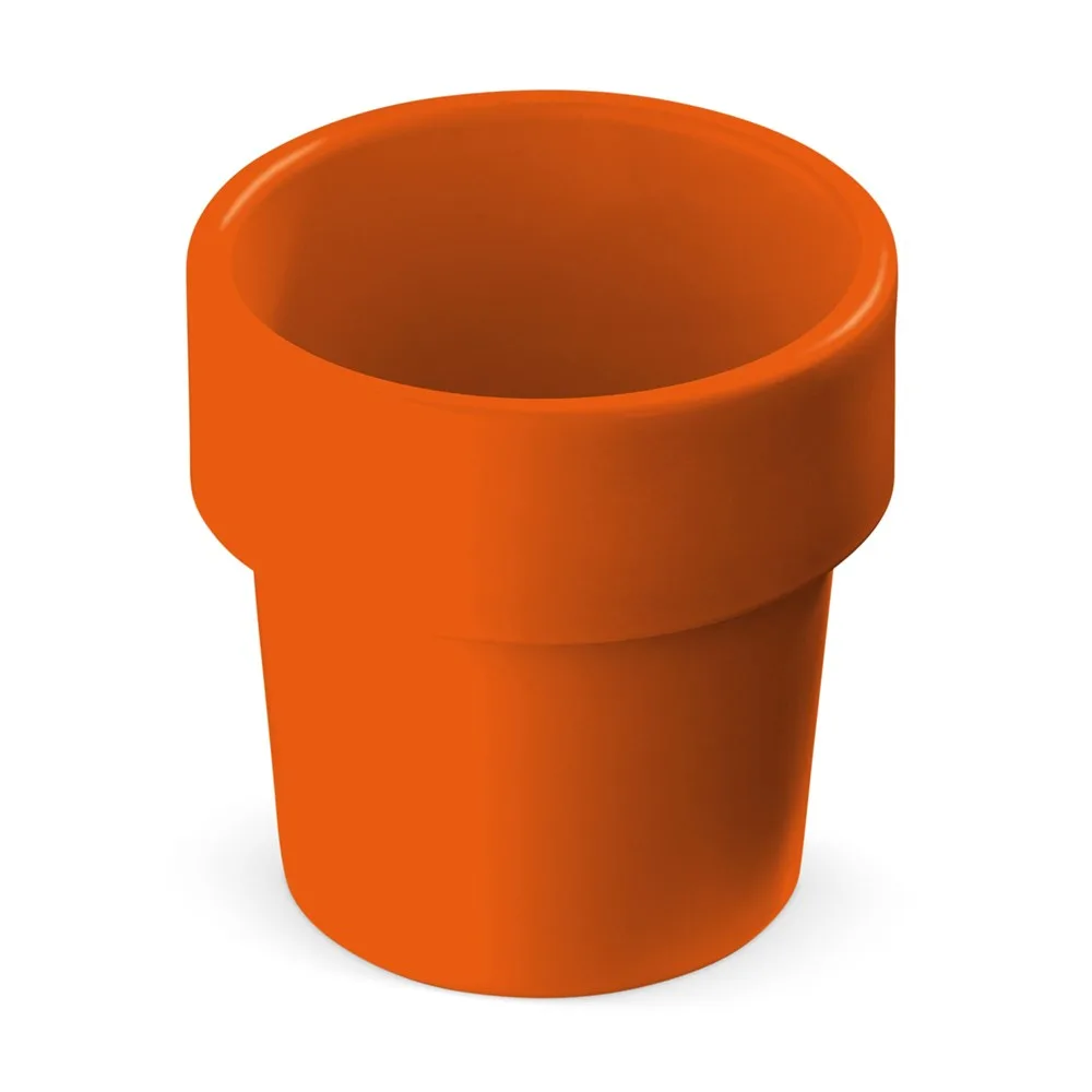 Hot-but-cool beker met aardbeien zaadjes oranje - Hidalgo-werbeartikel Hot-but-cool beker met aardbeien zaadjes, oranje