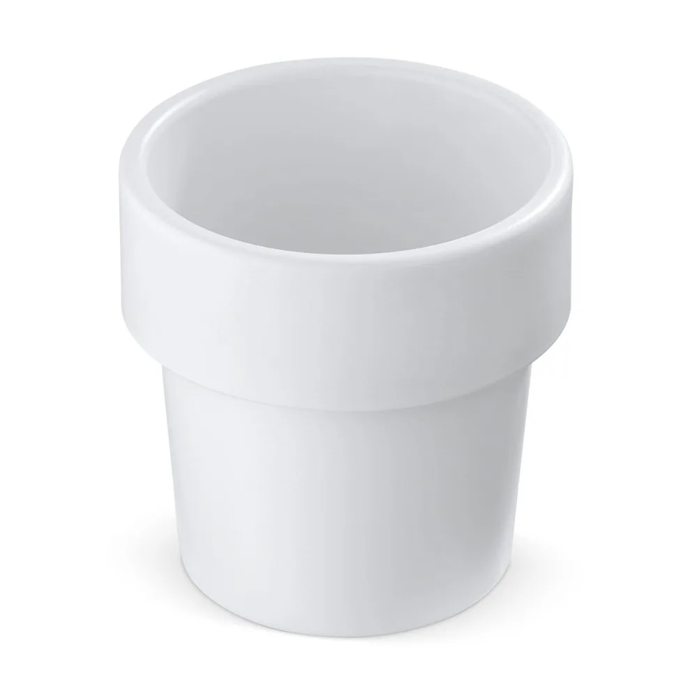 Hot-but-cool beker met aardbeien zaadjes wit - Hidalgo-werbeartikel Hot-but-cool beker met aardbeien zaadjes, wit