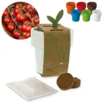 Hot-but-cool beker met kerstomaten zaadjes - Hidalgo-werbeartikel Hot-but-cool beker met kerstomaten zaadjes