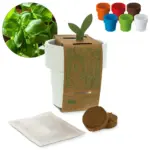Hot-but-cool beker met basilicum zaadjes - Hidalgo-werbeartikel Hot-but-cool beker met basilicum zaadjes
