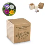 FSC Houten Plantenbak Set - Bloemenmix - Hidalgo-werbeartikel FSC Houten Plantenbak Set - Bloemenmix