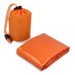 Outdoor Survival 2-in-1 thermische poncho oranje - Hidalgo-werbeartikel Outdoor Survival 2-in-1 thermische poncho, oranje