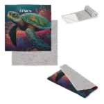 Sneldrogende golfhanddoek met haak R-PET 30 x 30 cm sublimatie