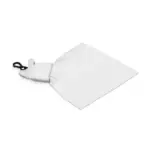 Sleutelhanger met Microvezel schoonmaakdoekje antibacterieel, wit/transparant